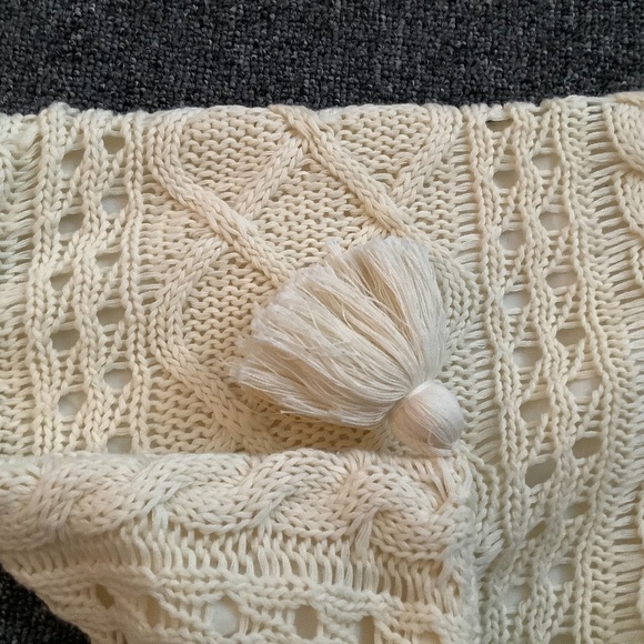 100% Cotton Cable Knit Throw Pillow Cover 12 x 20 NEW - Picture 6 of 7